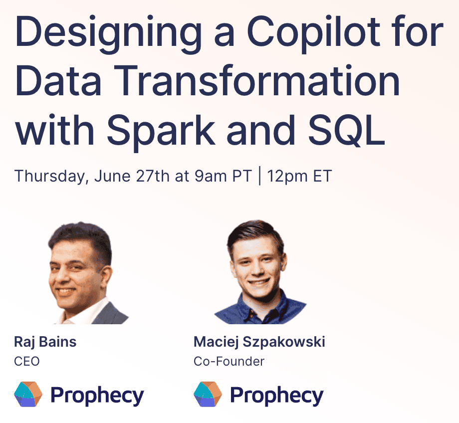 Don't miss! Deep Dive into Data Transformation with Spark and SQL!