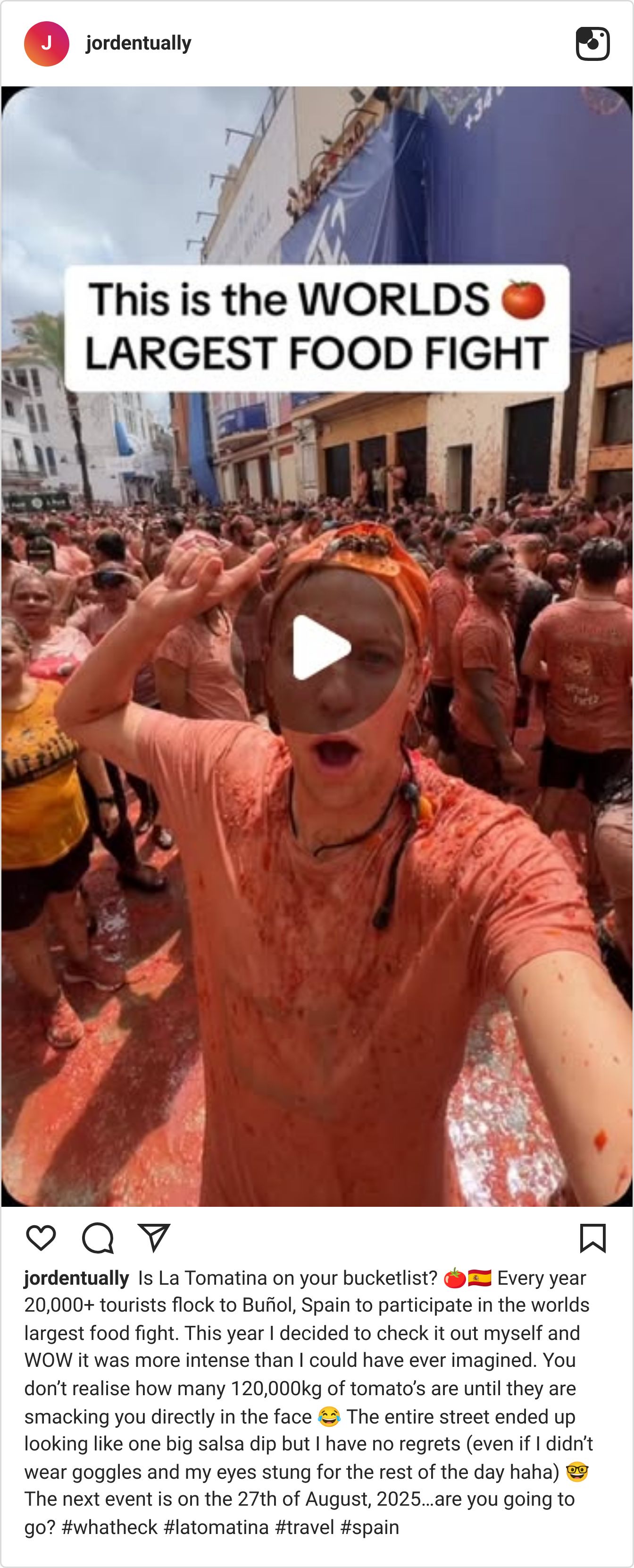 Instagram reel screenshot