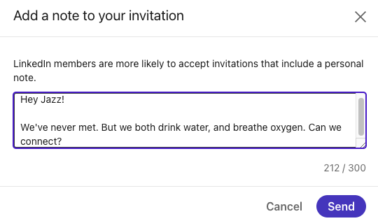 Linkined Getting Firing Message Example How to write cold LinkedIn messages that'll get you hired