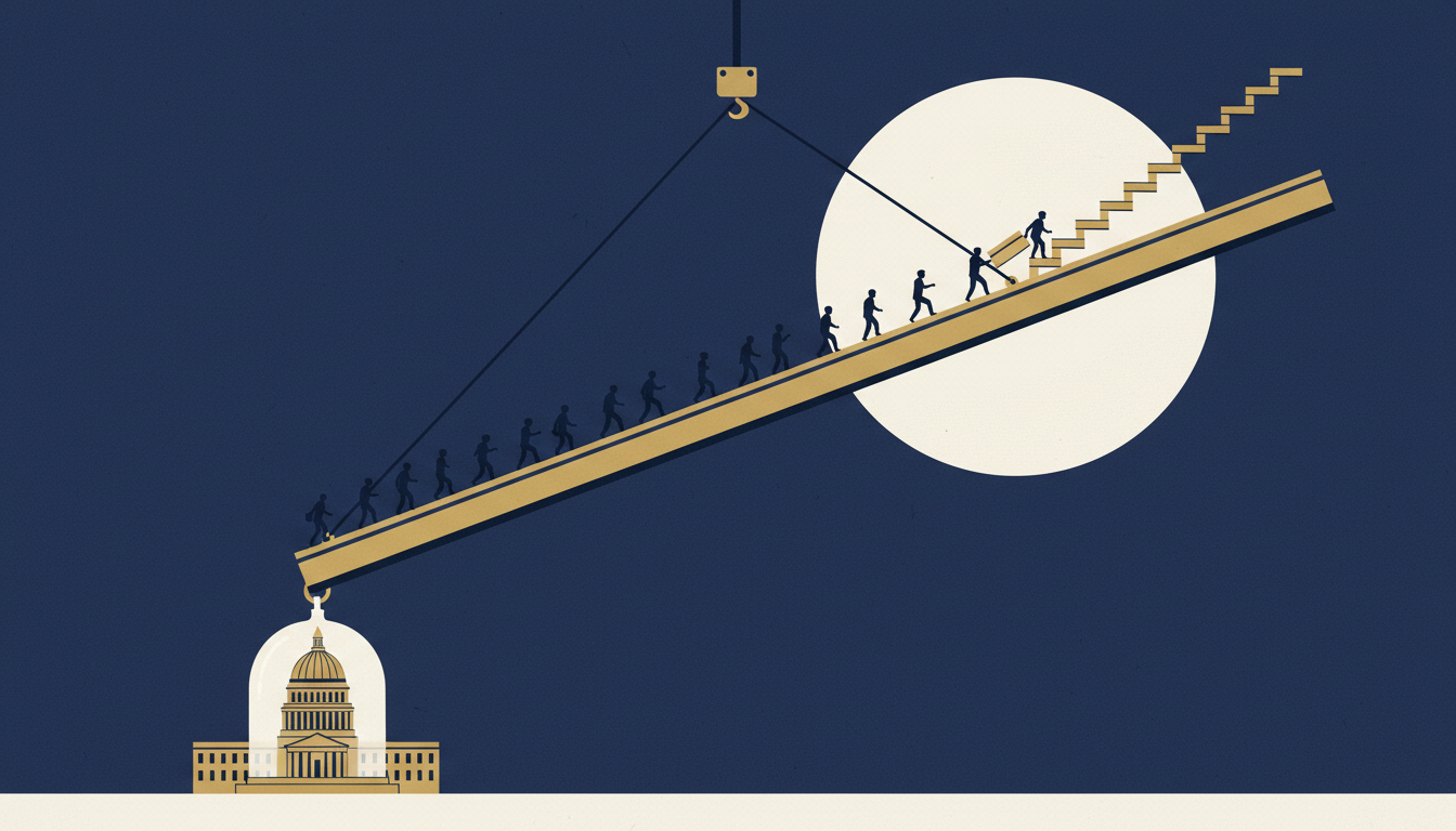 Editorial illustration for The Ambition Deficit