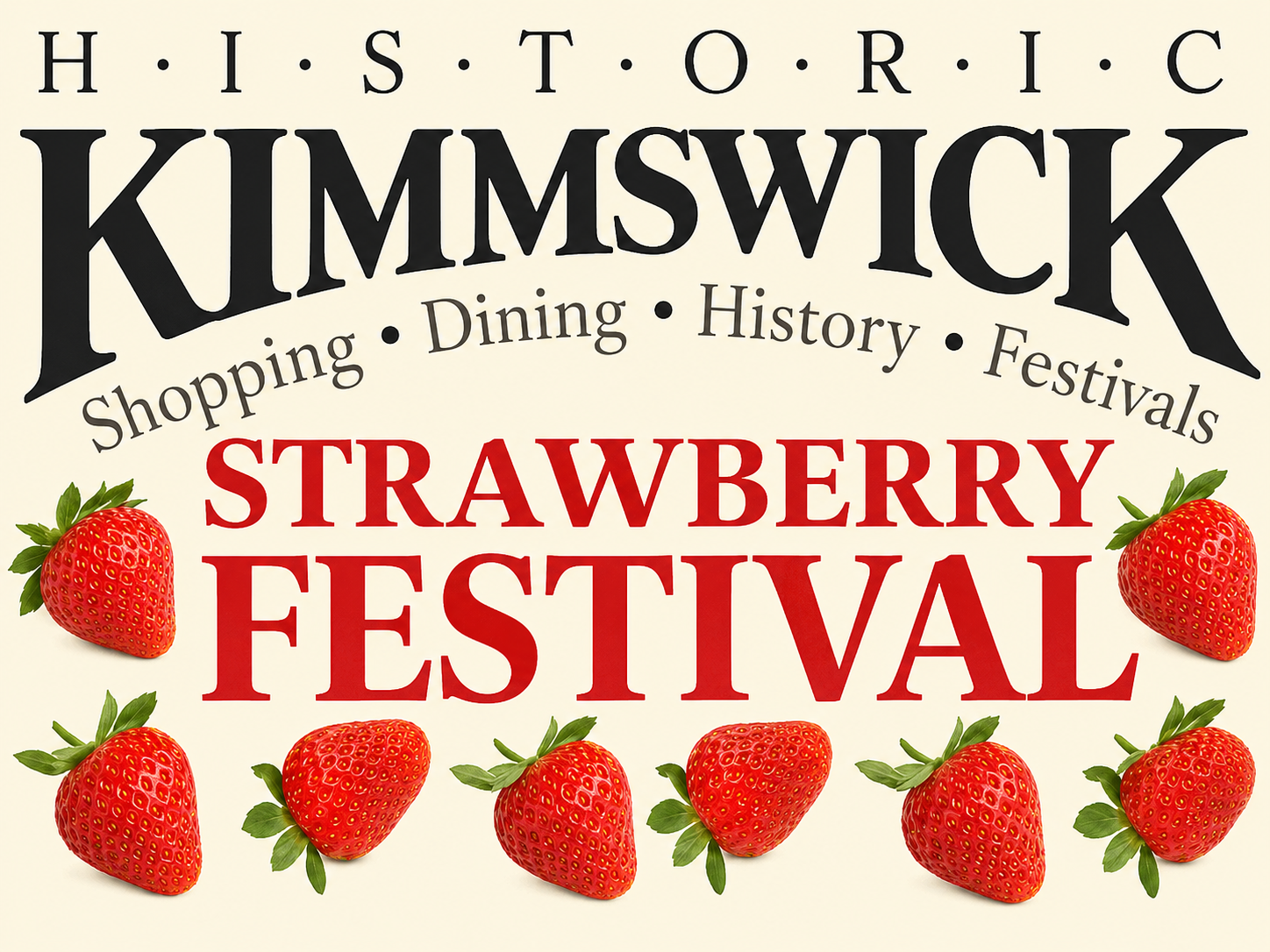 Kimmswick Strawberry Festival sign