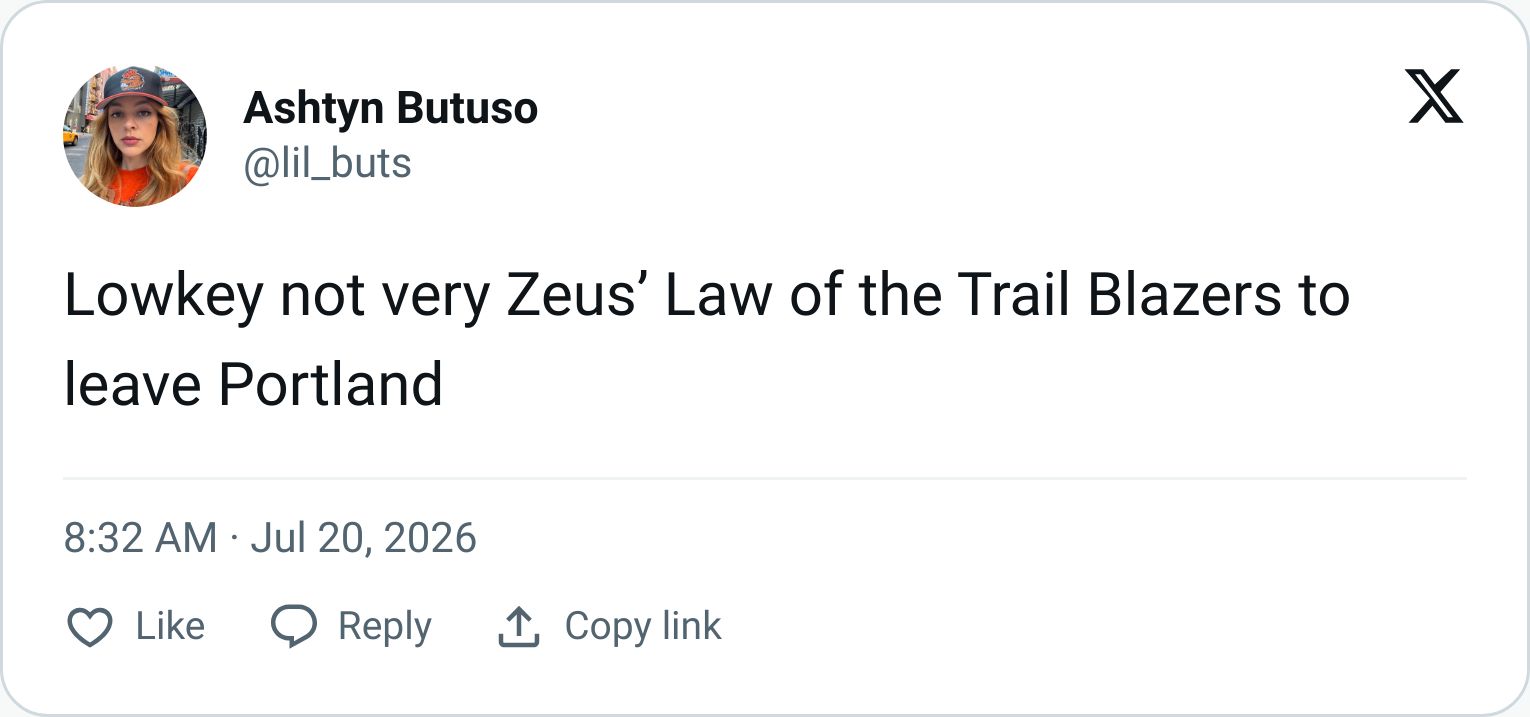Tweet screenshot