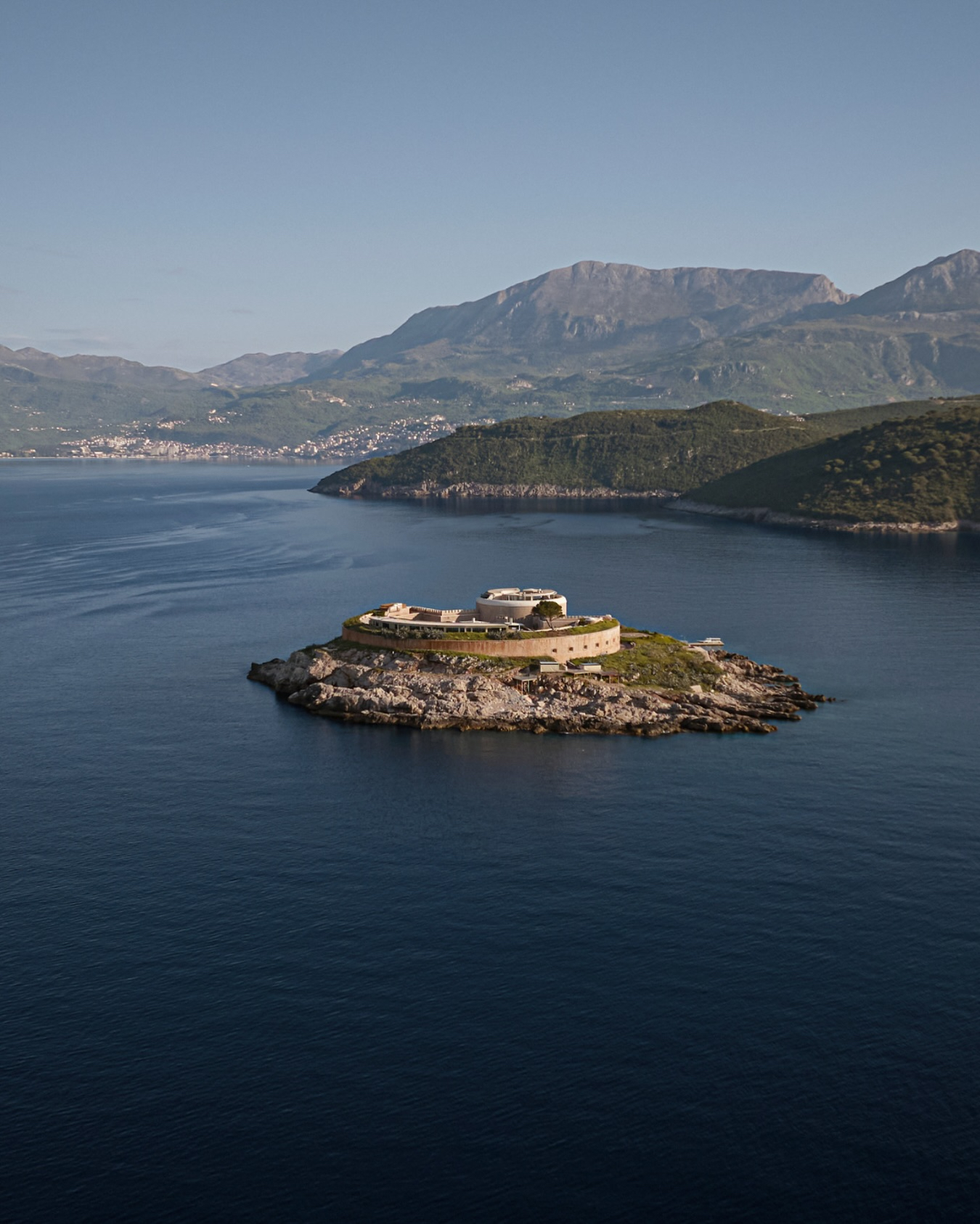 Mamula Island’s restored fortress in Boka Bay