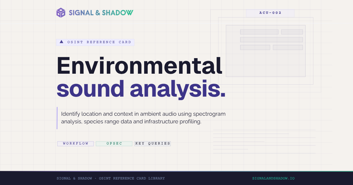 ACU-002 Environmental sound analysis for location verification thumbnail