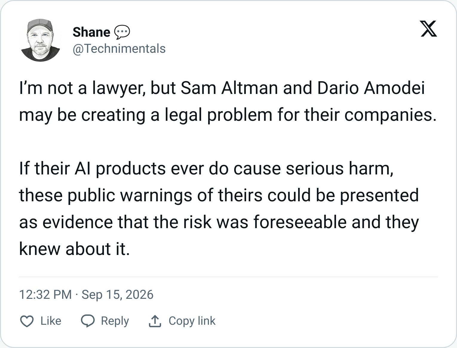Tweet screenshot