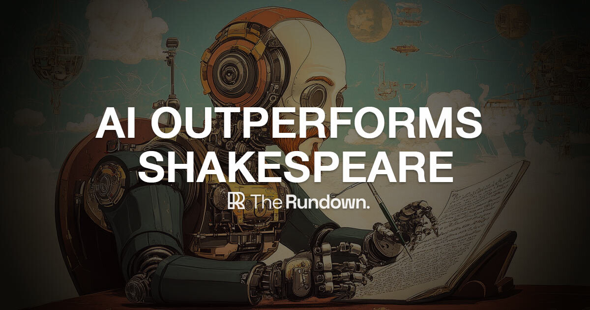 AI poetry outperforms Shakespeare