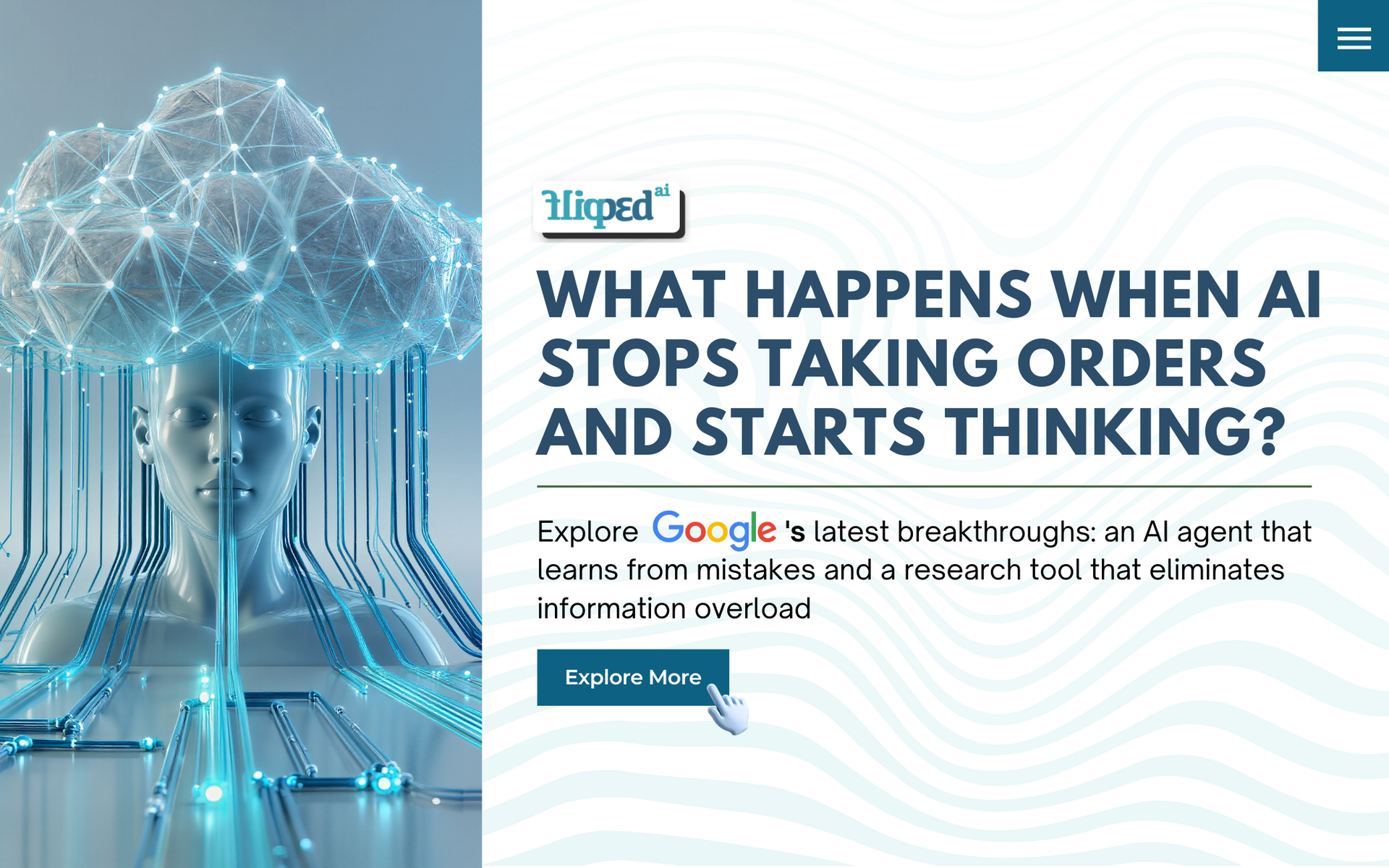 What happens when AI stops taking orders and starts thinking?