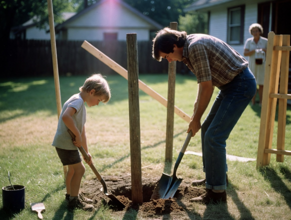 Paul’s Backyard Fence Repair, 1983