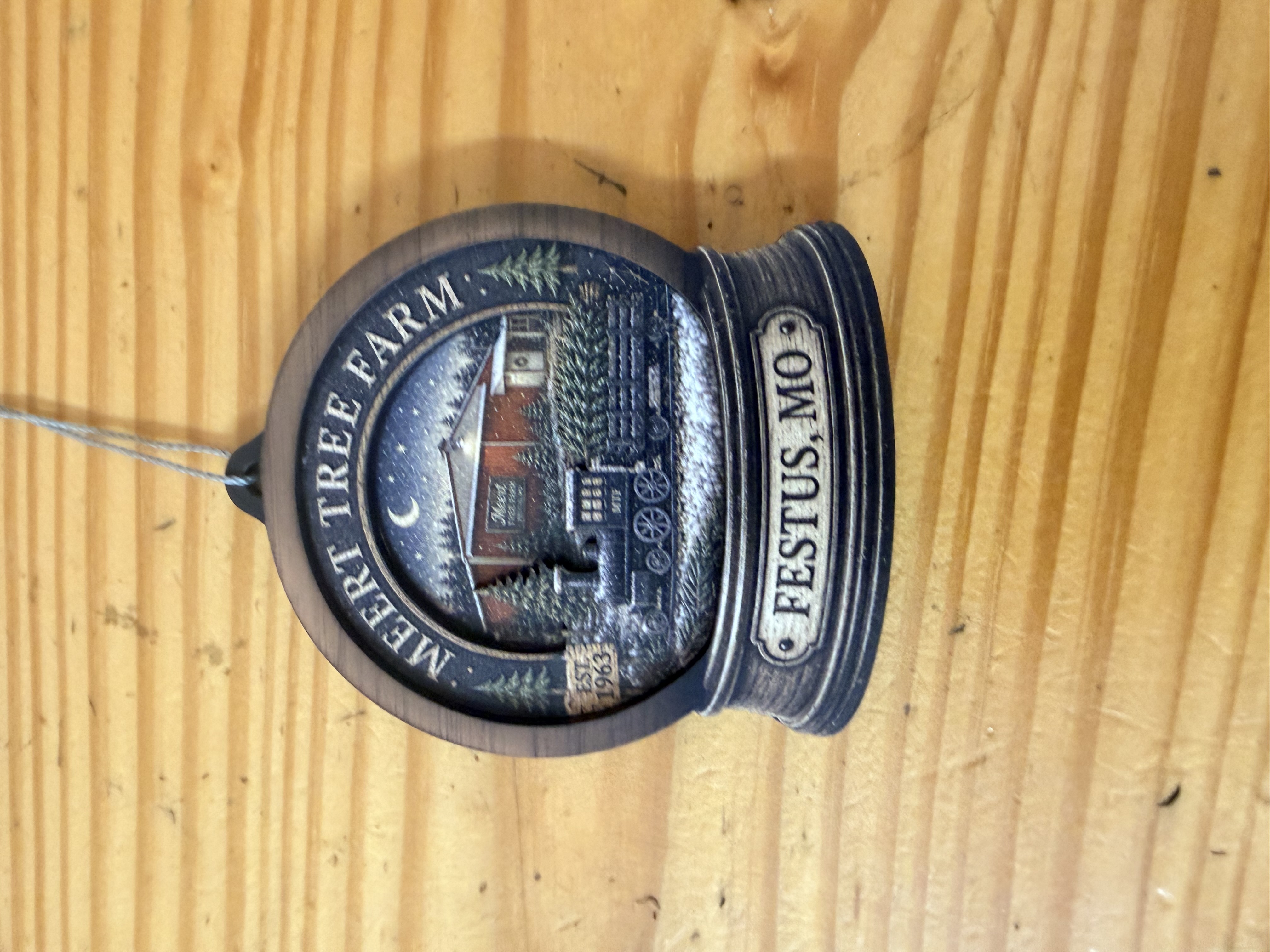 Custom Meert Tree Farm Christmas ornament