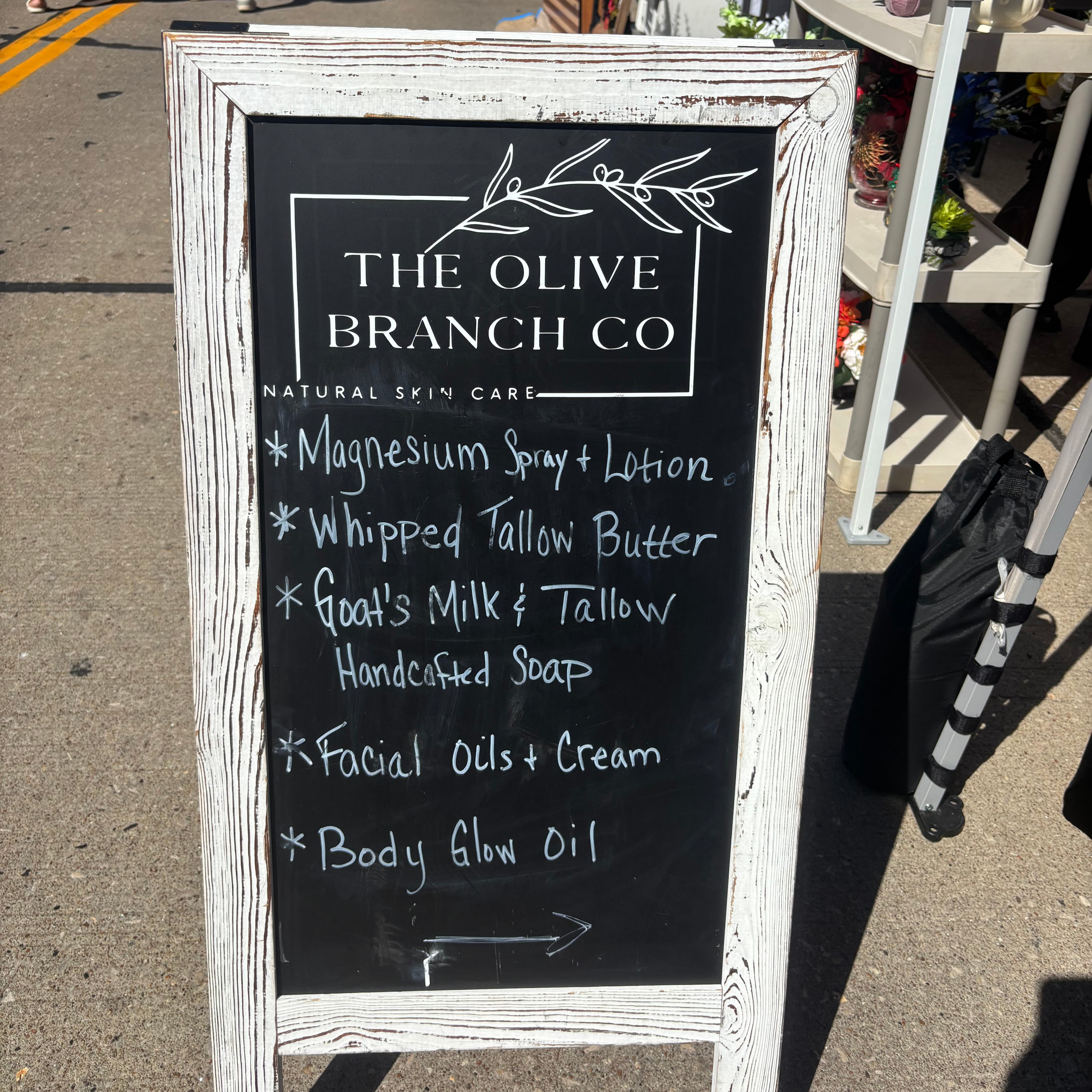 Marianne Graves at The Olive Branch Co. booth