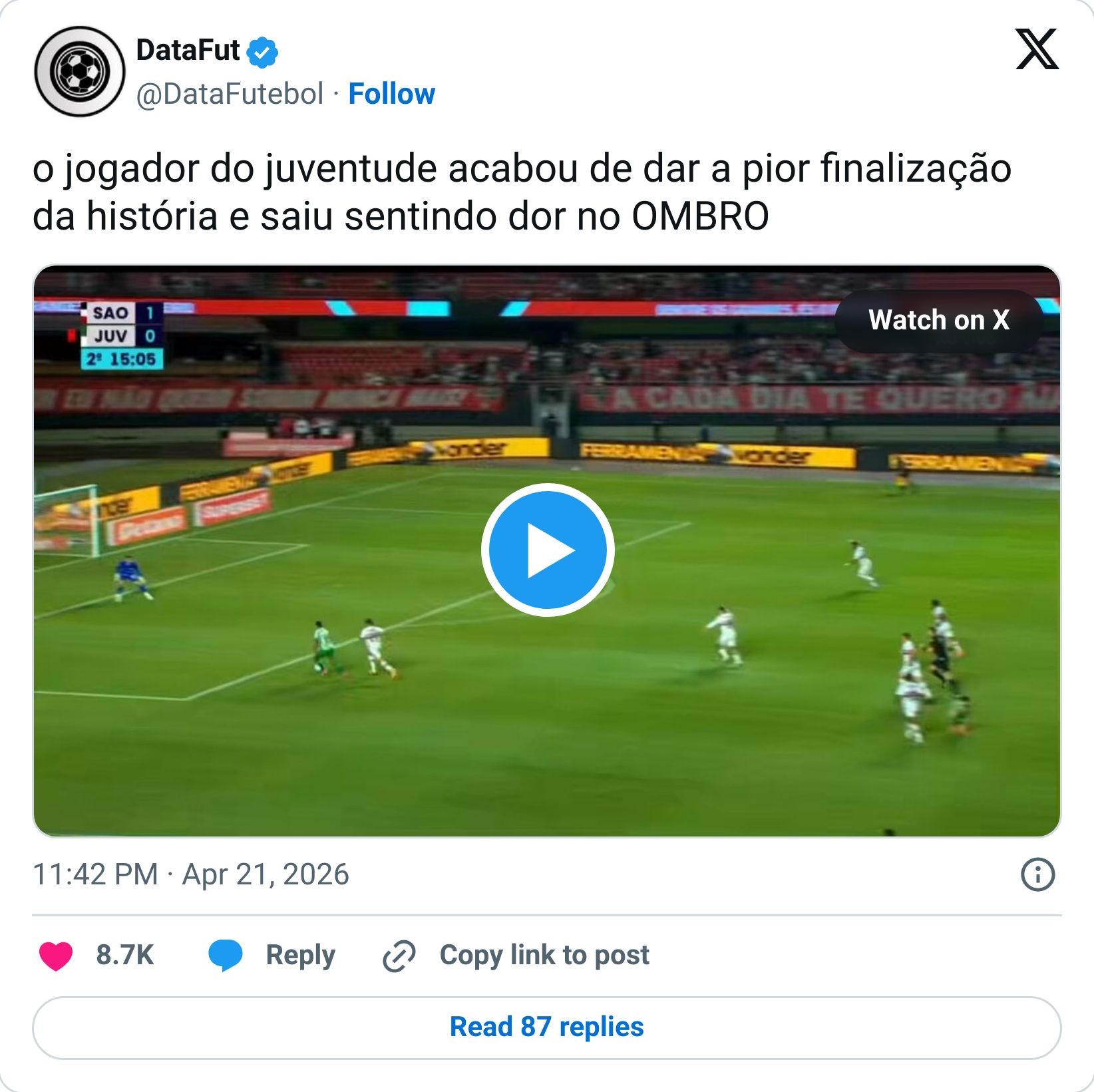 Tweet screenshot