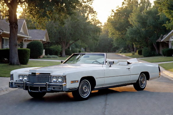 1976 Cadillac Eldorado Convertible in Triple White