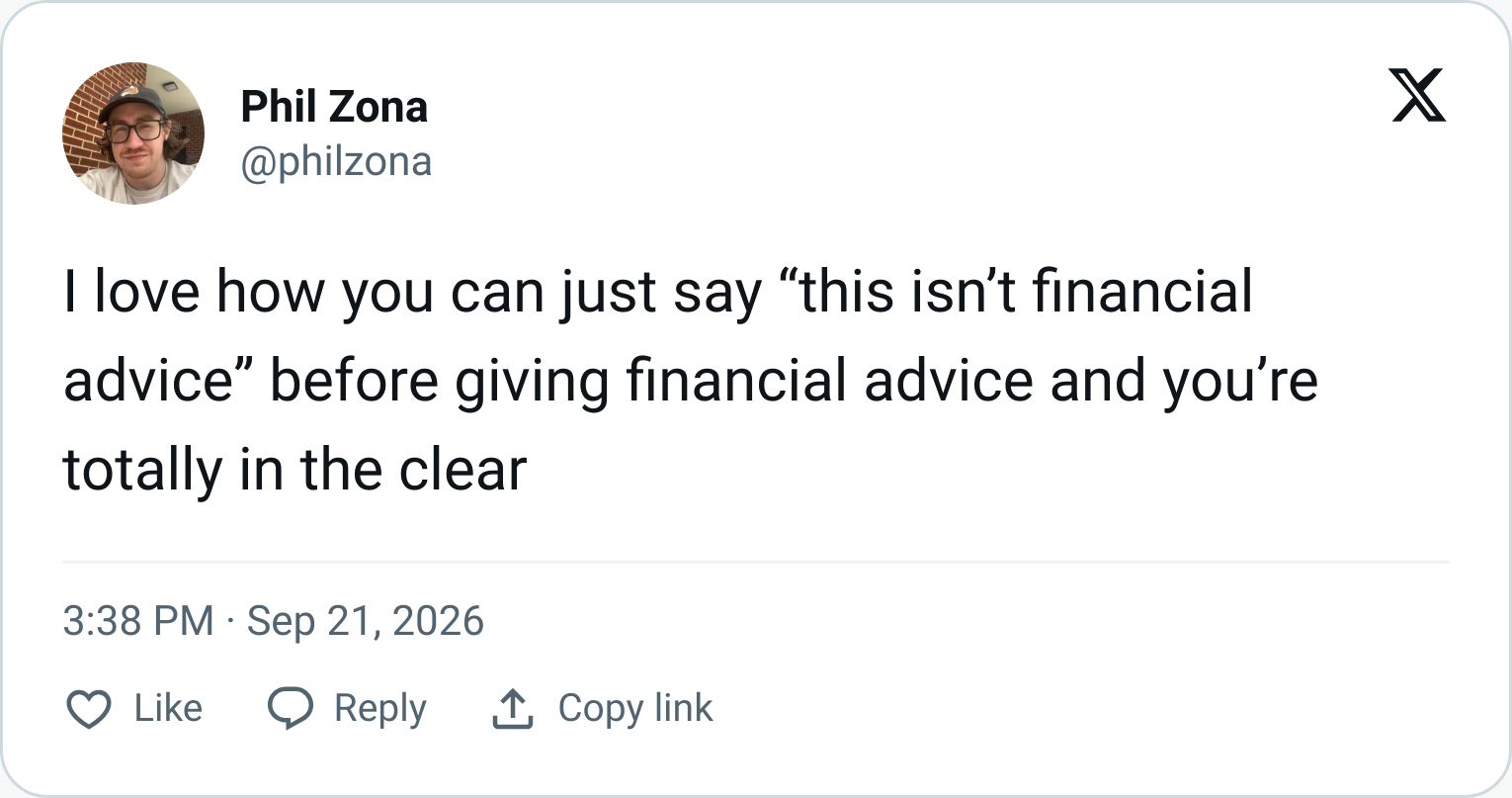 Tweet screenshot