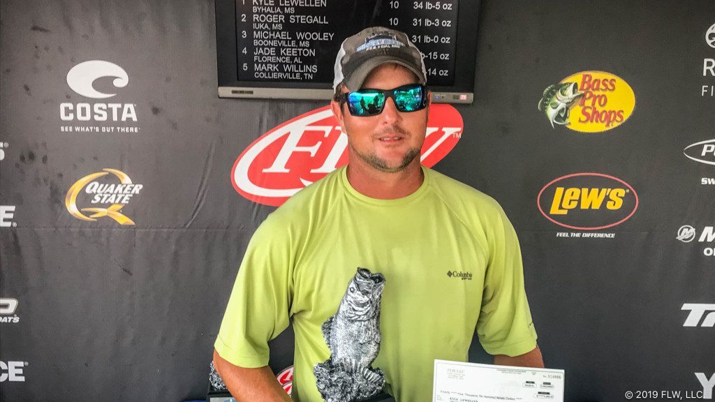 BYHALIA’S LEWELLEN WINS TWODAY TH MARINE FLW BASS FISHING LEAGUE