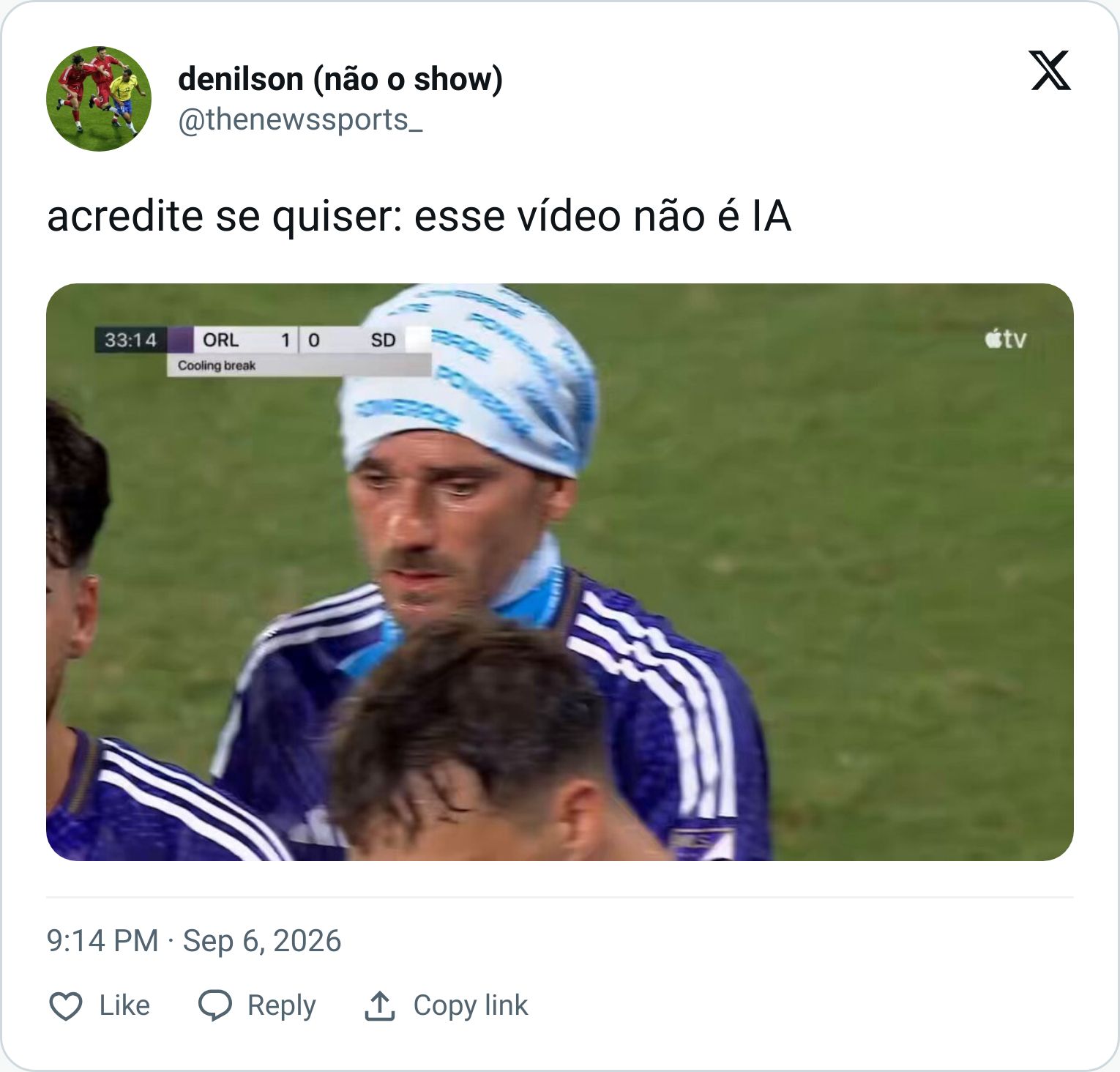 Tweet screenshot