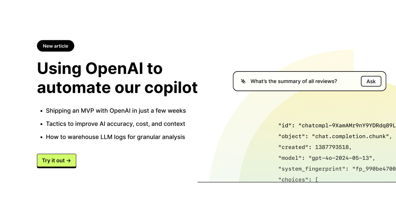 How we use OpenAI to automate our data copilot
