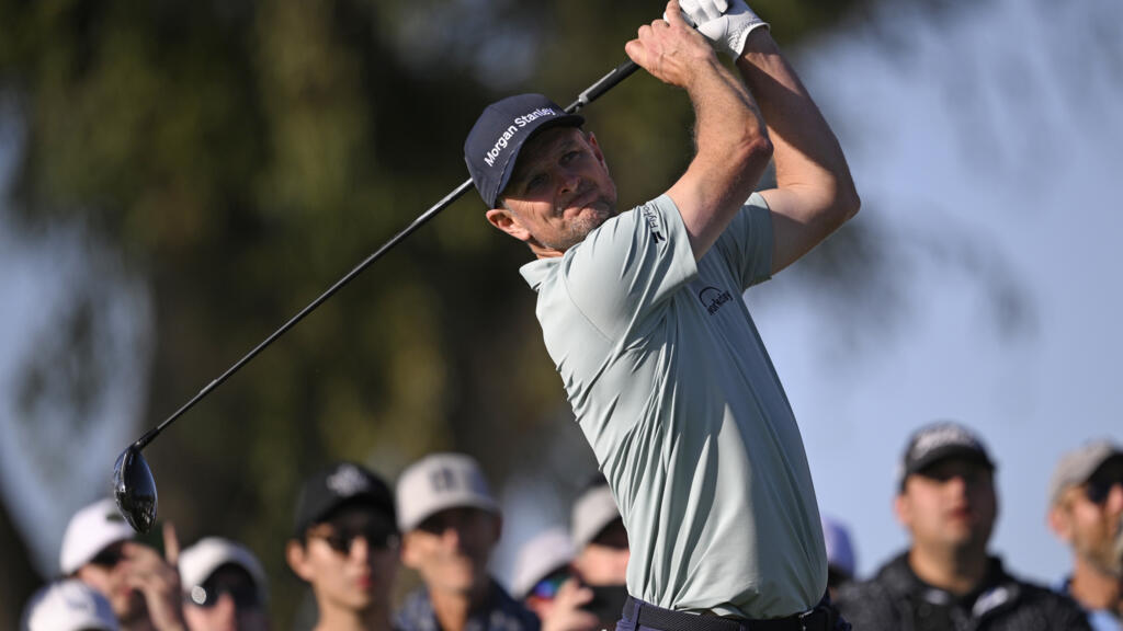 Justin Rose during his opening round at Torrey Pines