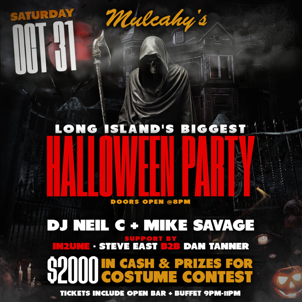 Halloween 2026 at Mulcahy’s: event artwork or organizer photo