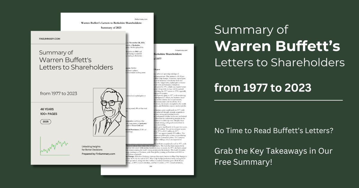Summary of Warren Buffett's Letters (1977-2024) | FinSummary.com